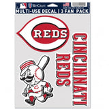Cincinnati Reds Decal Multi Use Fan 3 Pack Special Order-0