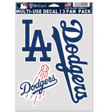 Los Angeles Dodgers Decal Multi Use Fan 3 Pack-0