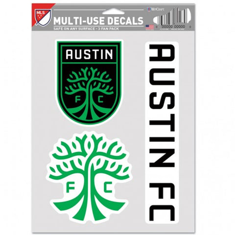 Austin FC Decal Multi Use Fan 3 Pack Special Order-0