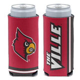 Louisville Cardinals Can Cooler Slim Can Design-0