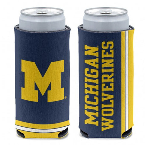 Michigan Wolverines Can Cooler Slim Can Design-0