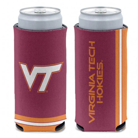 Virginia Tech Hokies Can Cooler Slim Can Design-0