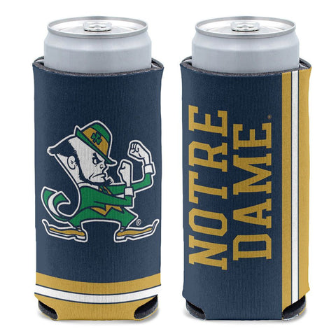 Notre Dame Fighting Irish Can Cooler Slim Can Design Leprechaun-0