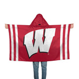 Wisconsin Badgers Hoodie Flag-0