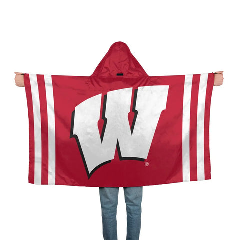 Wisconsin Badgers Hoodie Flag-0