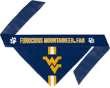 West Virginia Mountaineers Pet Bandanna Size XL-0