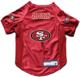 San Francisco 49ers Pet Jersey Stretch Size L-0