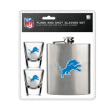Detroit Lions Flask and Shot Glass Set-0