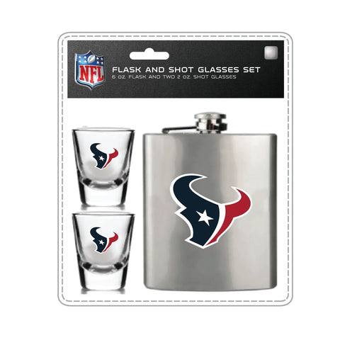 Houston Texans Flask and Shot Glass Set-0