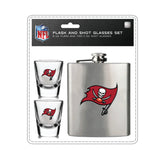 Tampa Bay Buccaneers Flask and Shot Glass Set-0