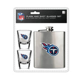 Tennessee Titans Flask and Shot Glass Set-0