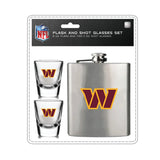 Washington Commanders Flask and Shot Glass Set-0