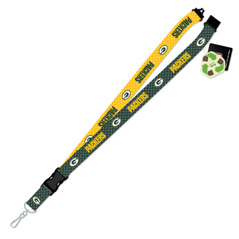 Green Bay Packers Lanyard Sustainable Diamond Plate-0