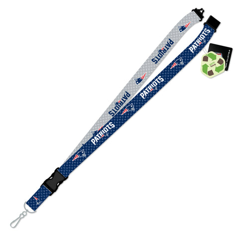 New England Patriots Lanyard Sustainable Diamond Plate-0