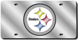 Pittsburgh Steelers License Plate Laser Cut Silver-0