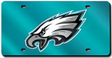 Philadelphia Eagles License Plate Laser Cut Green-0