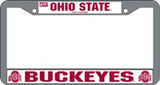 Ohio State Buckeyes License Plate Frame Chrome-0