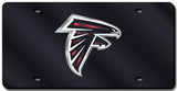 Atlanta Falcons License Plate Laser Cut Black-0