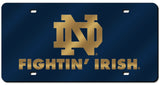 Notre Dame Fighting Irish License Plate Laser Cut Navy-0