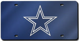 Dallas Cowboys License Plate Laser Cut Navy-0