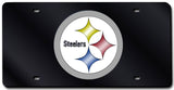 Pittsburgh Steelers License Plate Laser Cut Black-0