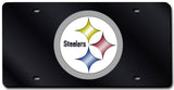 Pittsburgh Steelers License Plate Laser Cut Black-0