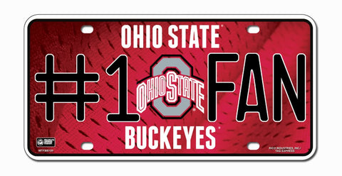 Ohio State Buckeyes License Plate #1 Fan-0