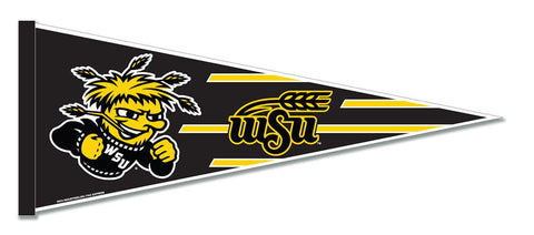 Wichita State Shockers Pennant 12x30 Carded Rico-0