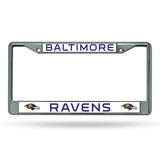 Baltimore Ravens License Plate Frame Chrome-0