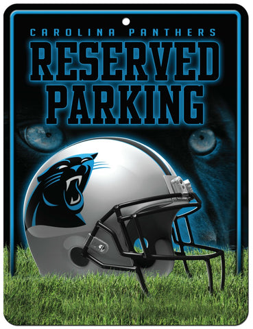 Carolina Panthers Sign Metal Parking-0