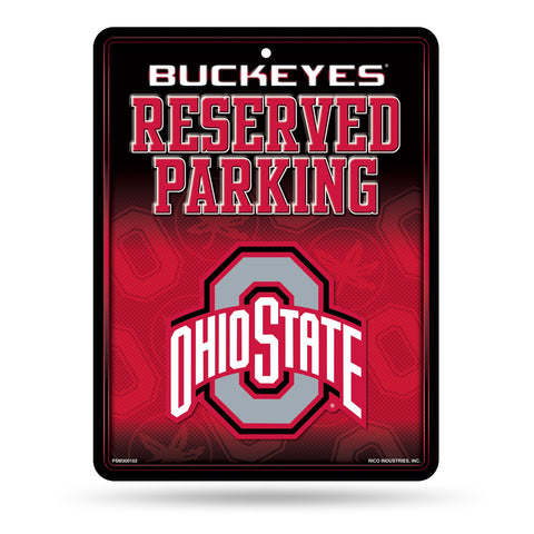 Ohio State Buckeyes Sign Metal Parking-0