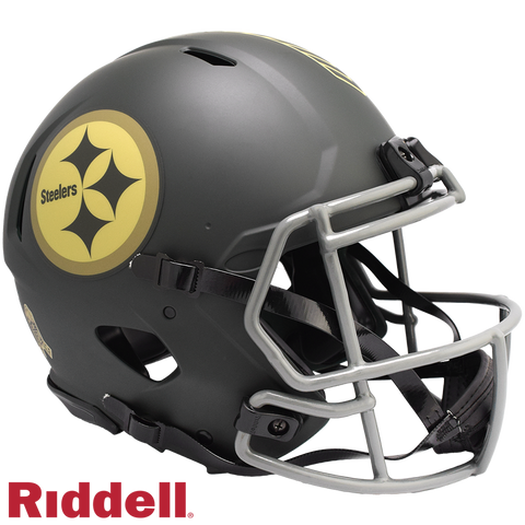 Pittsburgh Steelers Helmet Riddell Authentic Full Size Speed Style Salute To Service 2025-0