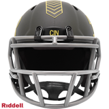 Cincinnati Bengals Helmet Riddell Replica Mini Speed Style Salute To Service 2025-1