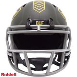 Buffalo Bills Helmet Riddell Replica Mini Speed Style Salute To Service 2025-2