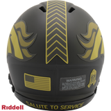 Denver Broncos Helmet Riddell Replica Mini Speed Style Salute To Service 2025-2