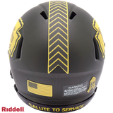 Kansas City Chiefs Helmet Riddell Replica Mini Speed Style Salute To Service 2025-2