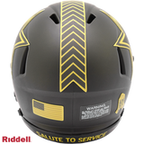 Dallas Cowboys Helmet Riddell Replica Mini Speed Style Salute To Service 2025-2