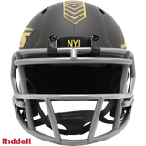 New York Jets Helmet Riddell Replica Mini Speed Style Salute To Service 2025-2