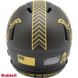 Detroit Lions Helmet Riddell Replica Mini Speed Style Salute To Service 2025-2