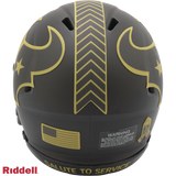 Houston Texans Helmet Riddell Replica Mini Speed Style Salute To Service 2025-1