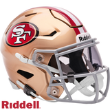 San Francisco 49ers Helmet Riddell Replica Mid-Size MIDI SpeedFlex Style-0