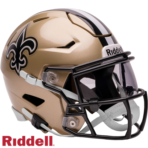 New Orleans Saints Helmet Riddell Replica Mid-Size MIDI SpeedFlex Style-0