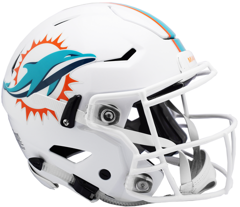 Miami Dolphins Helmet Riddell Authentic Full Size SpeedFlex Style-0