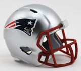 New England Patriots Helmet Riddell Pocket Pro Speed Style-0