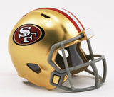 San Francisco 49ers Helmet Riddell Pocket Pro Speed Style-0