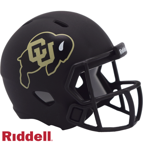 Colorado Buffaloes Helmet Riddell Pocket Pro Speed Style Black-0