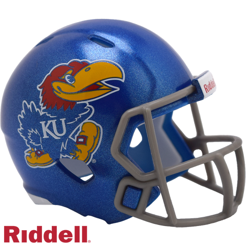 Kansas Jayhawks Helmet Riddell Pocket Pro Speed Style Periodic Restock-0