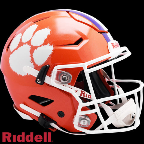 Clemson Tigers Helmet Riddell Authentic Full Size SpeedFlex Style-0