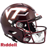 Virginia Tech Hokies Helmet Riddell Authentic Full Size SpeedFlex Style Maroon - Special Order-0