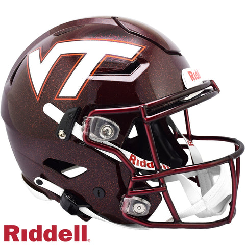 Virginia Tech Hokies Helmet Riddell Authentic Full Size SpeedFlex Style Maroon - Special Order-0